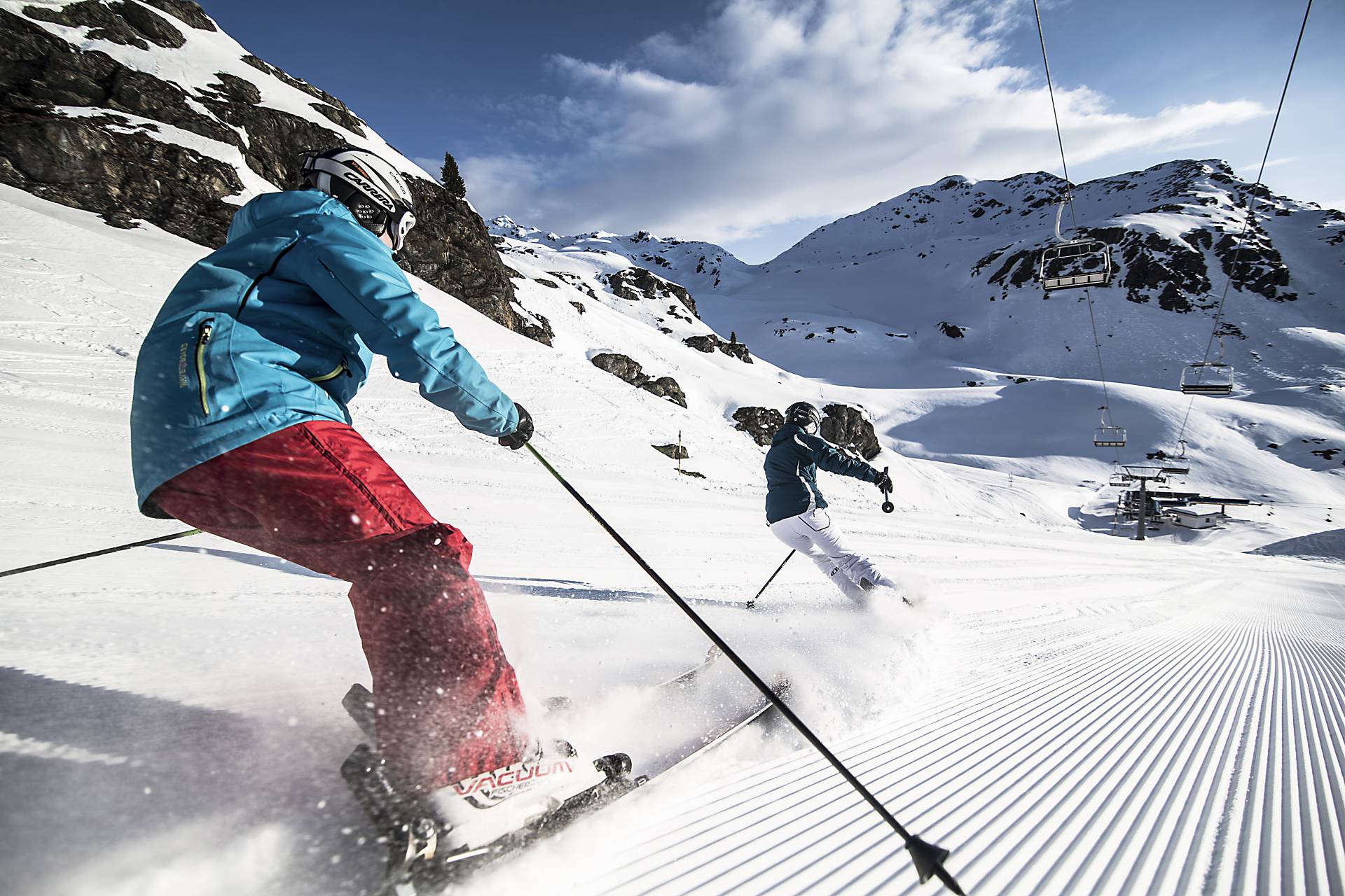 Skifahrer im Naturpark Karwendel