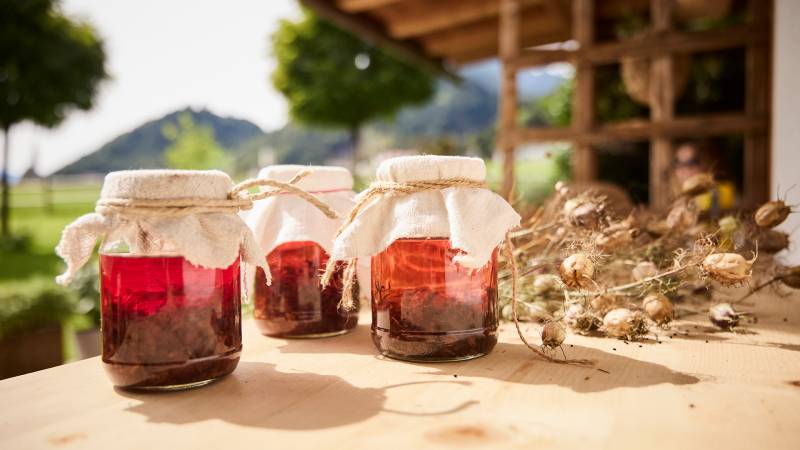 Eingelegtes im Gemüsegarten - Der Brandstetterhof