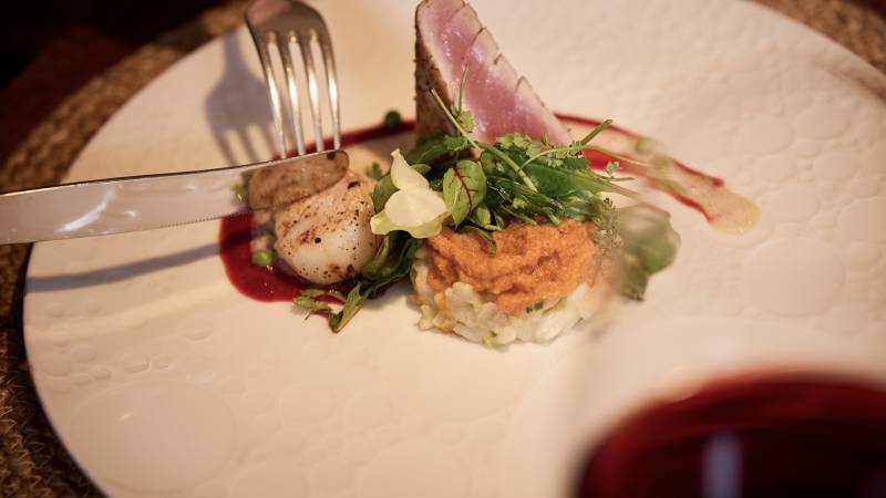 Schönes Gericht mit Thunfisch - Der Brandstetterhof