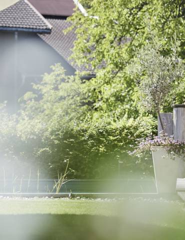 Terrasse im Sommer im Brandstetterhof