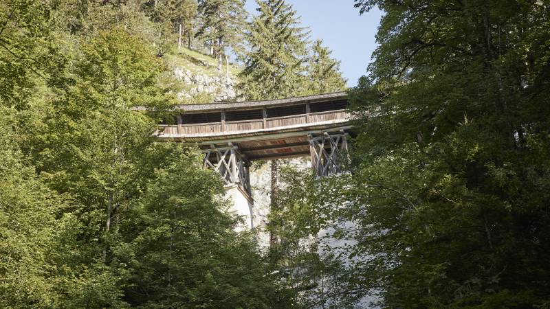 Holzbrücke Naturpark Karwendel