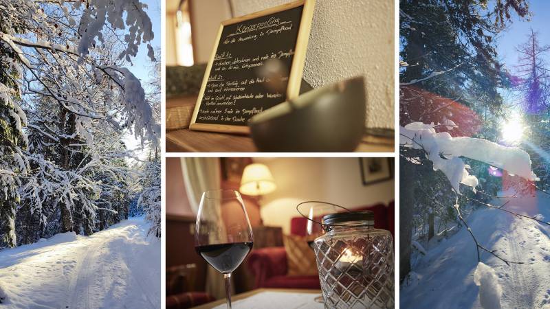 Bildcollage Winter im Naturpark Karwendel