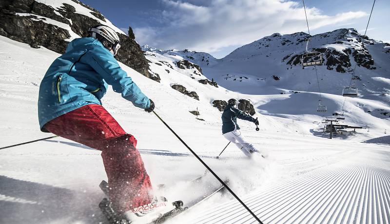 Skifahrer im Naturpark Karwendel